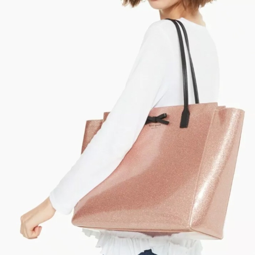Kate Spade Rose Gold Glitter Mavis Street Taden